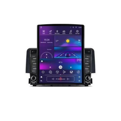 Navigatie Honda Civic 2016-2020 G-669 ecran tip TESLA 9.7" cu Android Radio Bluetooth Internet GPS WIFI 4+32GB DSP 4G