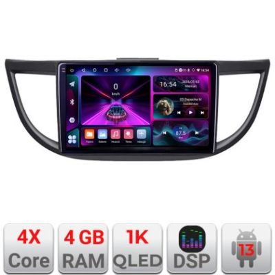 Navigatie Honda CRV 2012-2016 A-469  4+64 InCell Display 1K Android Waze USB Navigatie Internet Youtube Radio
