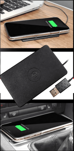 Incarcator rapid auto wireless Qi cu conexiune USB ISMGM506E