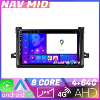 Navigatie Toyota Prius dupa 2015 KIT TY50 EDOTEC-LITE Android Ecran 720P Octa Core 4 64 Carplay