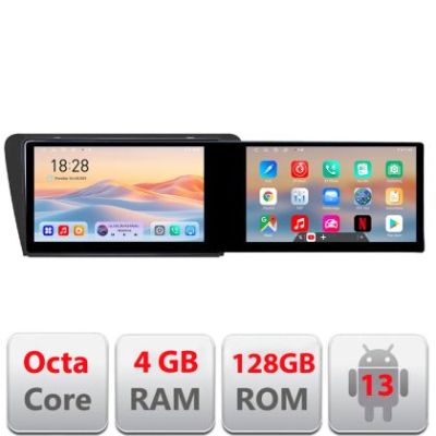 Navigatie SKODA SKODA OCTAVIA 2014-2020 Manual Kit-279 Edotec 2 ecrane  8 core 4+128 21.6 inch Incell android Wifi 5Ghz gps internet