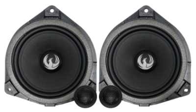 Set 2 Difuzoare componente, TOYOTA pe 2 căi, 6,5” (165 mm) cu filtre și cabluri plug & play, 90 W RMS/180 W MAX, 4 Ohmi, Phoenix Gold, ZDST6CS