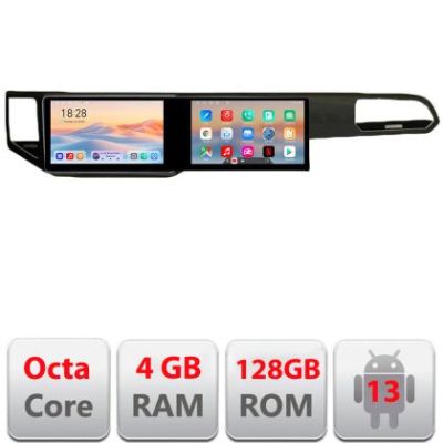 Navigatie VW Golf Sportsvan 2016-2021 Kit-sportsvan Edotec 2 ecrane  8 core 4+128 21.6 inch Incell android Wifi 5Ghz gps internet