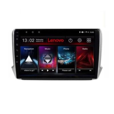 Navigatie Peugeot 208/2008 Lenovo Kit-PSA 8 core QLED 2K 4+64 360 Android Waze USB Navigatie Internet Youtube Radio
