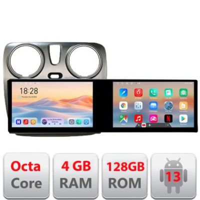 Navigatie Dacia Dokker Edotec 2 ecrane  8 core 4+128 21.6 inch Incell android Wifi 5Ghz gps internet