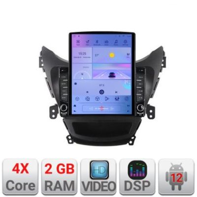 Navigatie Hyundai Elantra 2011-2013 K-092 ecran tip TESLA 9.7" cu Android Radio Bluetooth Internet GPS WIFI 2+32 DSP Q