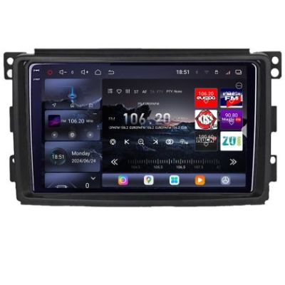 Navigatie Smart 2005-2010 Edotec Kit-SMART05 8 core QLED 2K 16+512GB 360 Android Waze USB Navigatie Internet Youtube Radio
