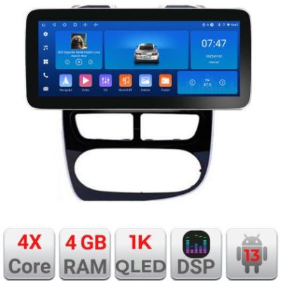 Navigatie Renault Clio 4 V1 K-467 Edotec 4+64 12.3 inch Incell 1K android Wifi 5Ghz gps internet