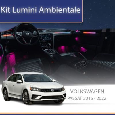 Lumini ambientale VW Passat 2016-2022 trimuri control telefon sau sistem original