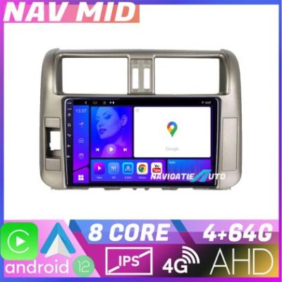Navigatie Toyota Prado 2010 2013 KIT 347 EDOTEC-LITE Android Ecran 720P Octa Core 4 64 Carplay
