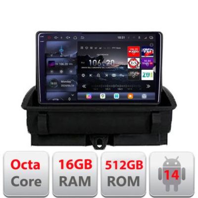 Navigatie Audi Q3 2011-2018 Android radio gps internet 8 core QLED 2K 16+512GB 360GB  Edotec