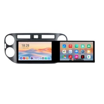 Navigatie VW TIGUAN si Golf Plus 2001-2011 Edotec 2 ecrane  8 core 4+128 21.6 inch Incell android Wifi 5Ghz gps internet