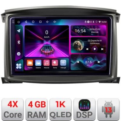 Navigatie Toyota Land Cruiser L100 2002-2006 Android radio gps internet 4+64 InCell Display 1K KIT-L105-automatic+EDT-E210-RK