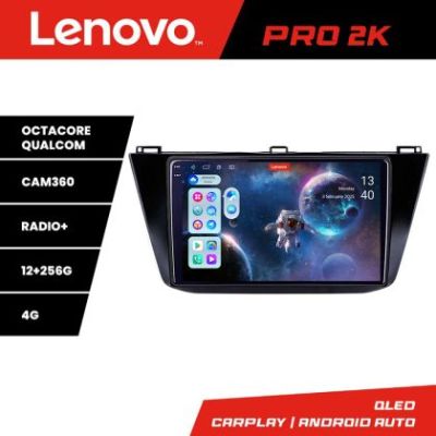 Navigatie VW Tiguan 2016- Lenovo Kit-5883 8 core QLED 2K 12+256 360 Android Waze USB Navigatie Internet Youtube Radio
