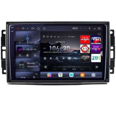 Navigatie Chrysler Jeep Edotec Kit-202 8 core QLED 2K 16+512GB 360 Android Waze USB Navigatie Internet Youtube Radio