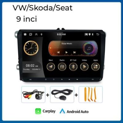 Navigație Volkswagen Multivan T5 New Beetle Scirocco Sharan, 9 inci, 2003 - 2017