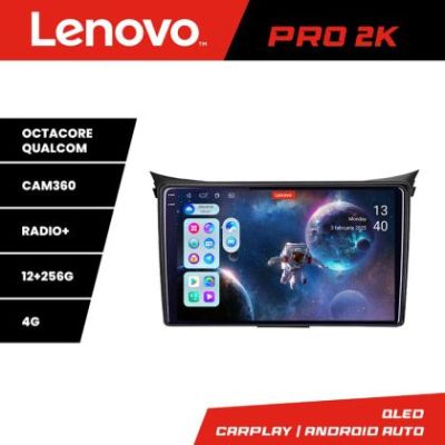 Navigatie Hyundai I30 2011-2016 8 core QLED 2K 12+256 360 Android Waze USB Navigatie Internet Youtube Radio Lenovo