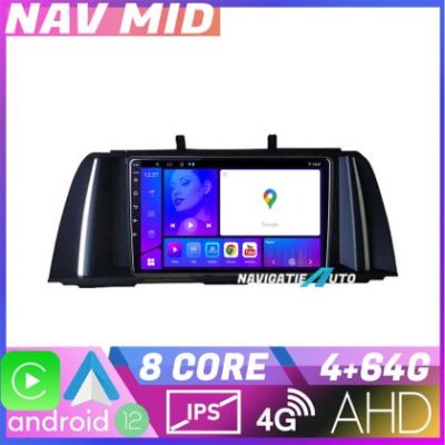 Navigatie Seria 5 F10 2010 2012 CIC EDOTEC-LITE Android Ecran 720P Octa Core 4 64 Carplay