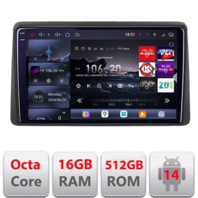 Navigatie Opel Movano Renault Master 2020- Android radio gps internet 8 core QLED 2K 16+512GB 360 Edotec