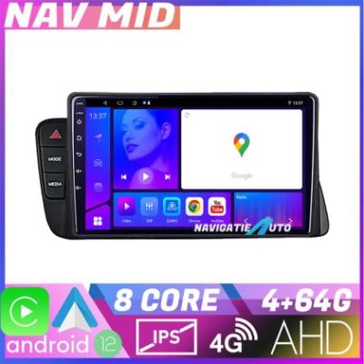 Navigatie Audi A4 2008 2016 NON MMI KIT A4 EDOTEC-LITE Android Ecran 720P Octa Core 4 64 Carplay