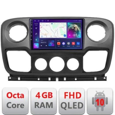 Navigatie Opel Movano, Renault Master 2010-2021 Android Ecran QLED octa core 4+64 carplay android auto KIT-movano+EDT-E310V3