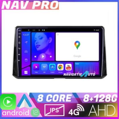 Navigatie Toyota Corolla/Auris 2018 KIT 388 EDOTEC-LITE Android Ecran 720P Octa Core 8 128 Carplay