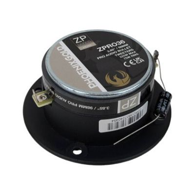 Cutie cu difuzoare iluminate Phoenix Gold 1700W ieșire SPL 2 x 4 OHM 4 x difuzoare midrange 2 x tweetere pro audio