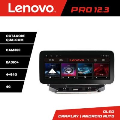 Navigatie Jeep Compass 2021- Lenovo Qled 12.3 inch Octa Core 4+64 360 DSP ADAS carplay android auto radio internet kit-compass2021+PRO-12.3-4+64+kit-10-9