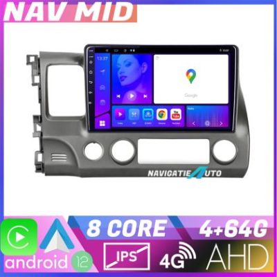 Navigatie Honda Civic Sedan KIT 044 EDOTEC-LITE Android Ecran 720P Octa Core 4 64 Carplay