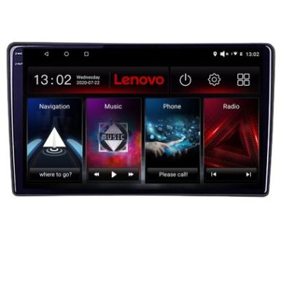 Navigatie Renault Trafic 2008-2012 Lenovo 8 core QLED 2K 4+64 360 Android Waze USB Navigatie Internet Youtube Radio