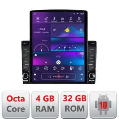 Navigatie Alfa Romeo Giulietta 2014-2020 dedicata Ouad core 4+32 ecran vertical 9.7" DSP 360 FHD AHD Android radio gps internet  kit-giulietta-facelift+EDT-E709