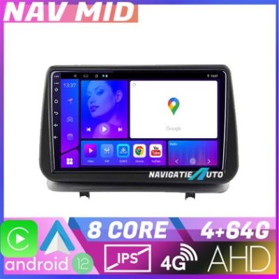 Navigatie Renault Clio 3 2005 2013 KIT Clio3 EDOTEC-LITE Android Ecran 720P Octa Core 4 64 Carplay