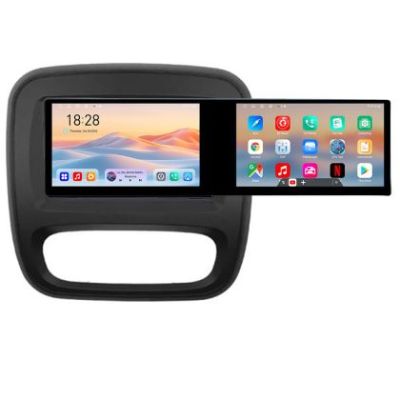 Navigatie Renault Trafic 2014-2017 Kit-rt09 Edotec 2 ecrane  8 core 4+128 21.6 inch Incell android Wifi 5Ghz gps internet  Q