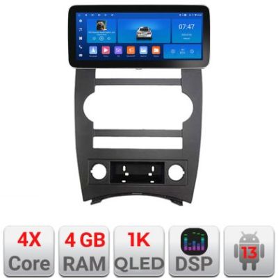Navigatie Jeep Commander Edotec 4+64 12.3 inch Incell 1K android Wifi 5Ghz gps internet  Kit-commander