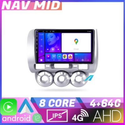 Navigatie Honda Fit Jazz 2004 2008 EDOTEC-LITE Android radio gps internet Octa core 4 64 Carplay