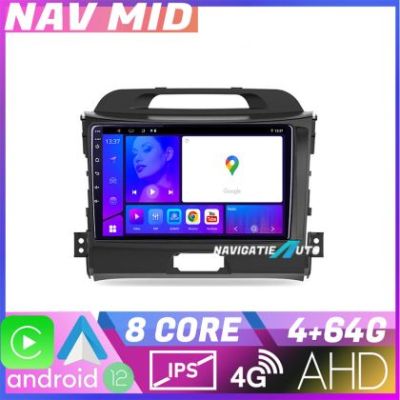 Navigatie Kia Sportage 2010 KIT 325 EDOTEC-LITE Android Ecran 720P Octa Core 4 64 Carplay