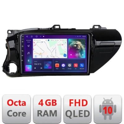 Navigatie Toyota Hilux 2016- B-TY59 Android Ecran QLED octa core 4+64 carplay android auto KIT-TY59+EDT-E310V3