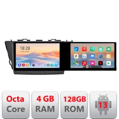 Navigatie  Toyota Prius 5 Plus 2012-2020 Edotec 2 ecrane  8 core 4+128 21.6 inch Incell android Wifi 5Ghz gps internet  Kit-prius5-plus