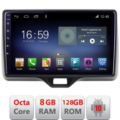 Navigatie Toyota Yaris 2020- Android radio gps internet  Octa Core 8+128 LTE kit-yaris2020+EDT-E610