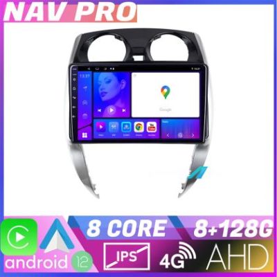 Navigatie Nisan Note 2012 2019 EDOTEC-LITE Android Ecran 720P Octa Core 8 128 Carplay