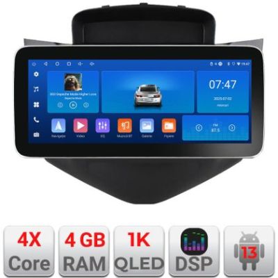 Navigatie Chevrolet Cruze 2009- K-045 Edotec 4+64 12.3 inch Incell 1K android Wifi 5Ghz gps internet