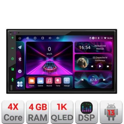 Navigatie universala E300 Android 7" 4+32 Qled touchscreen internet