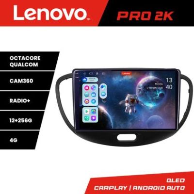 Navigatie Hyundai I10 2007-2013 Android radio gps internet 8 core QLED 2K 12+256 360 Lenovo