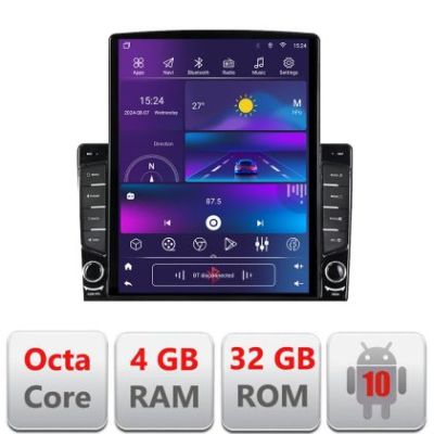 Navigatie VW Passat B5  dedicata Ouad core 4+32 ecran vertical 9.7" DSP 360 FHD AHD Android radio gps internet  kit-b5-v2+EDT-E709