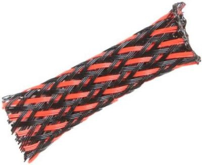 TRESA (PIELE DE SARPE) 6-16 ROSU/NEGRU 1metru liniar