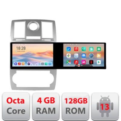 Navigatie Chrysler 300C 2004-2008 Kit-CH06 Edotec 2 ecrane  8 core 4+128 21.6 inch Incell android Wifi 5Ghz gps internet