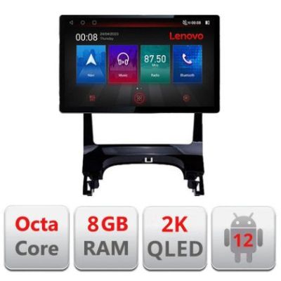 Navigatie Peugeot 3008 Quad Core N-323 ecran 13" 2K 8+128 Android Waze USB Navigatie 4G 360 Toslink Youtube Rad