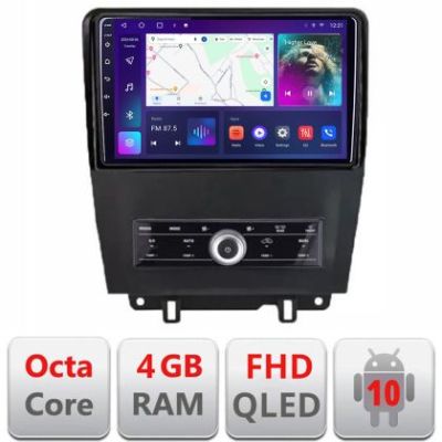 Navigatie Ford Mustang intre anii 2009-2014 Android Ecran QLED octa core 4+64 carplay android auto KIT-mustang-old+EDT-E310V3