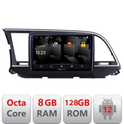 Navigatie Hyundai Elantra 2015-2018 5960Pro-581 Android Octa Core Qualcomm 2K Qled 8+128 DTS DSP 360 4G Optical