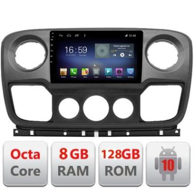 Navigatie Opel Movano, Renault Master 2010-2021 Android radio gps internet  Octa Core 8+128GB LTE Kit-movano+EDT- v2